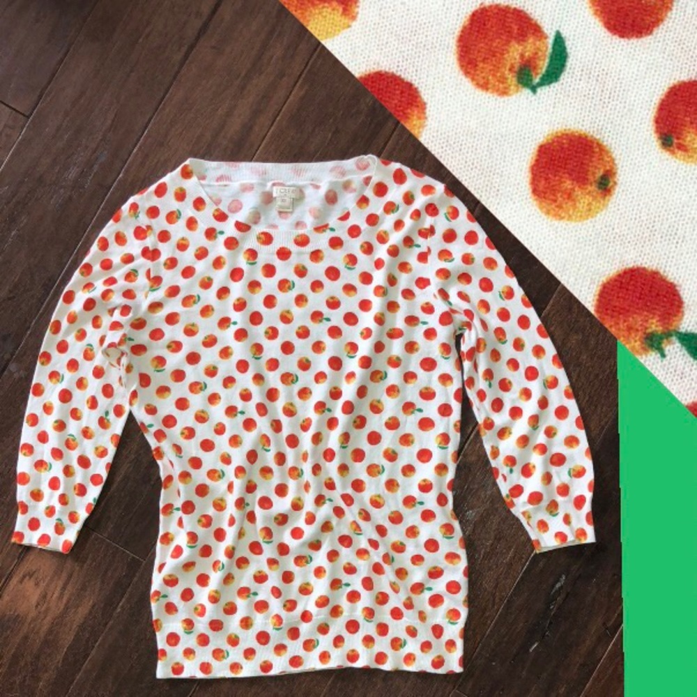 J Crew Factory Oranges Sweater